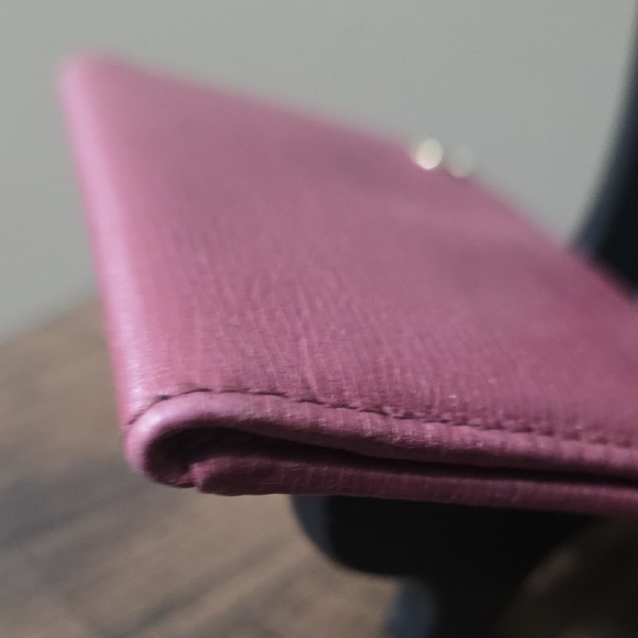 Gucci Rosso Ancora red and pink card/id Bifold Holder - Picture 11 of 12